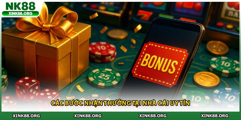 Các bước nhận thưởng tại nhà cái uy tín